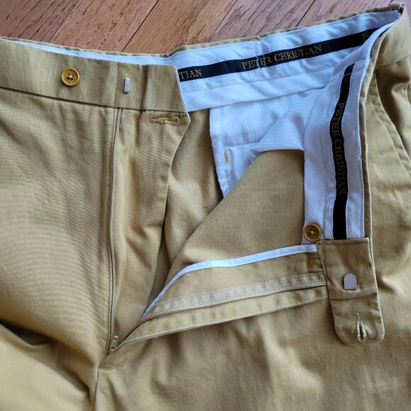 Peter Christian Mustard Flat Front Chinos MT22 - Picture 6 of 16